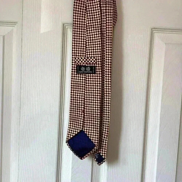 Battistoni 100%Silk geometric made in Italy Necktie - Picture 4 of 4